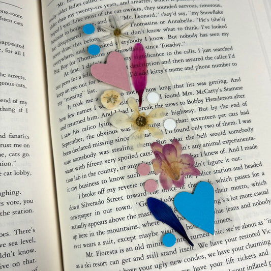 Cotton Candy Flower Bookmark