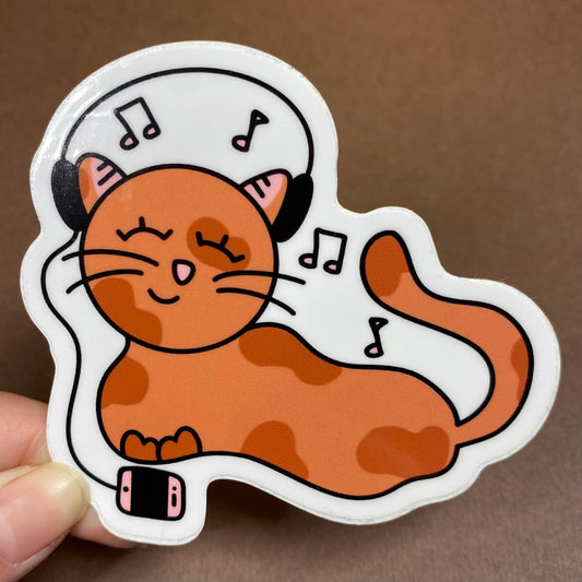 Cat Jam Sticker