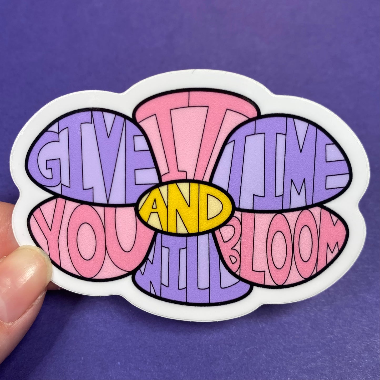 You Will Bloom Flower Sticker