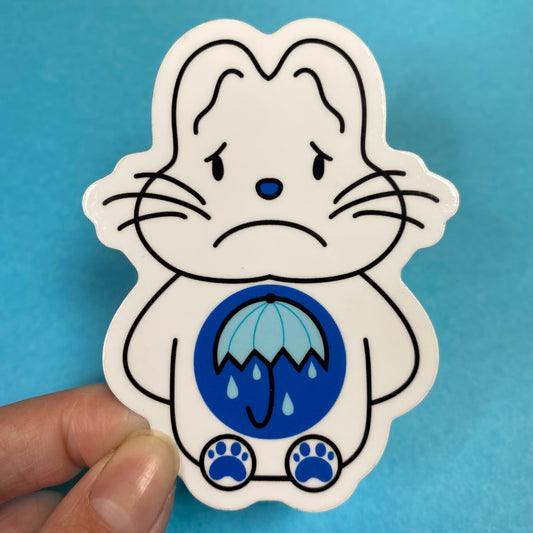 Sad Bunny Sticker