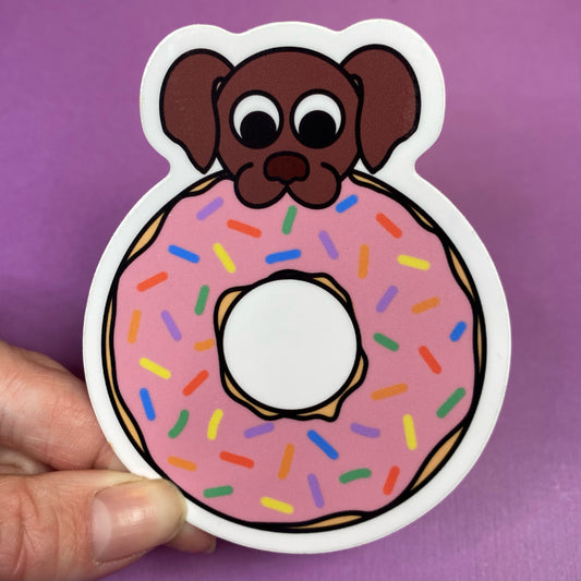 Dog-nut Sticker