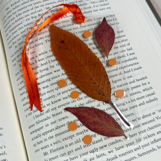 Orange Leaf Bookmark