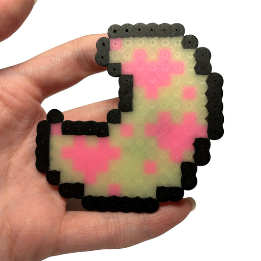 Glow Moon Perler Magnet