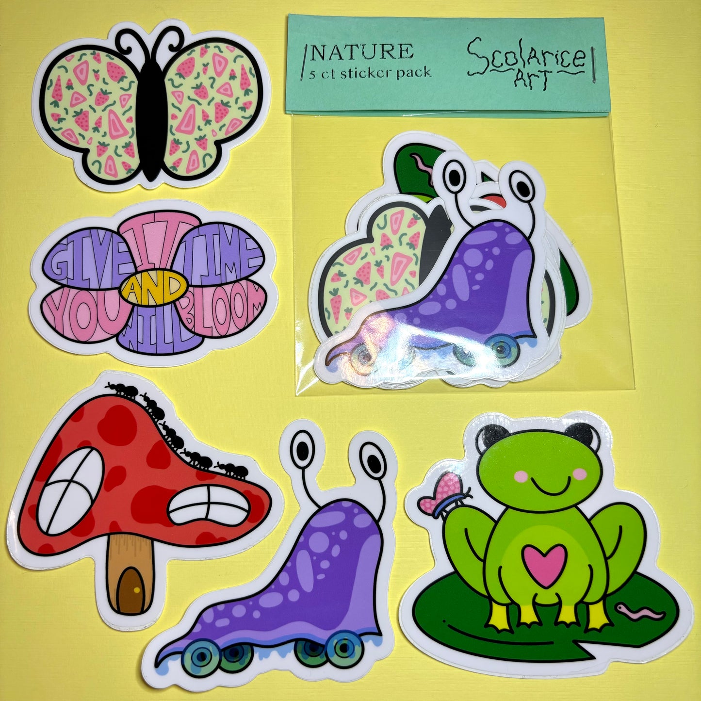 Nature Sticker Pack 5ct