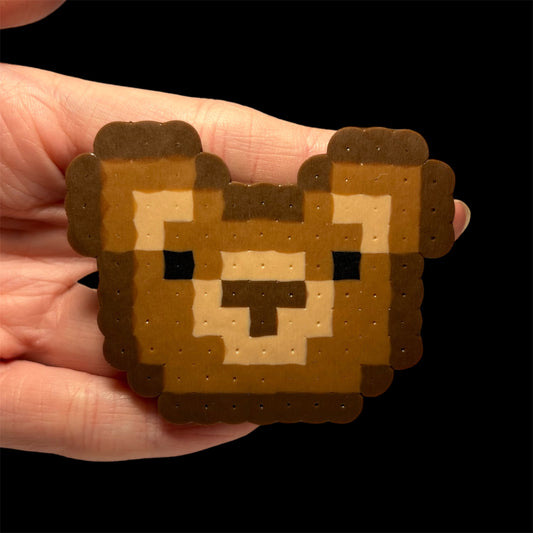 Brown Bear Perler Magnet