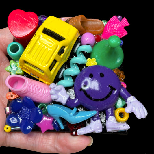 Childhood Toys 3D Assemblage Magnet