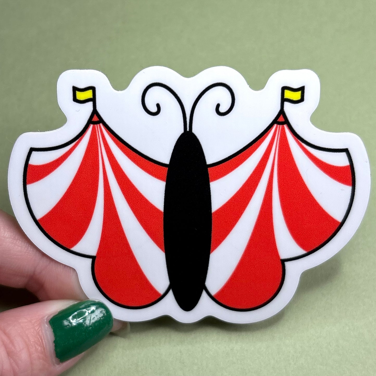 Circus Tent Butterfly Sticker