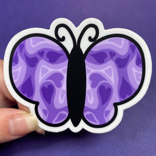 Purple Haze Butterfly Sticker