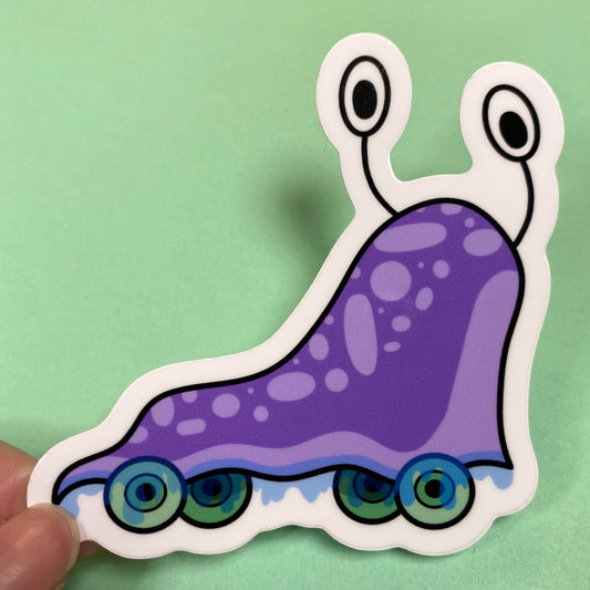 Slug On Wheels Sticker