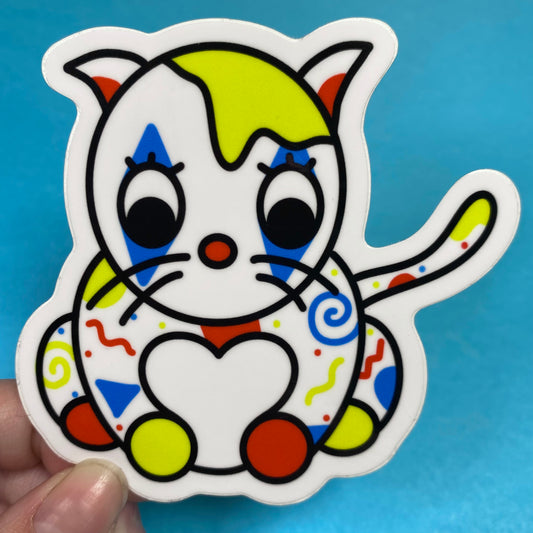 Clown Cat Sticker