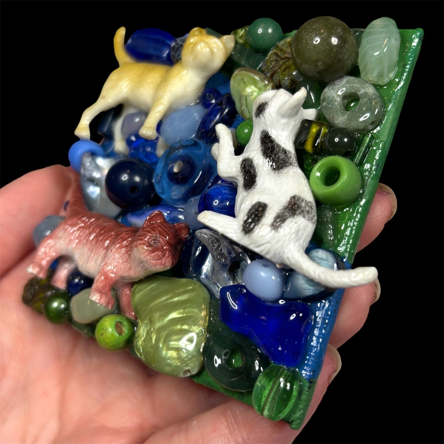 Cats 3D Assemblage Magnet