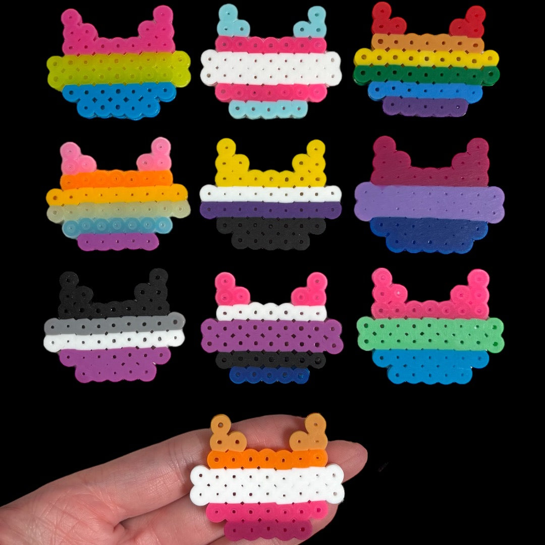 Striped Cats Perler Magnets