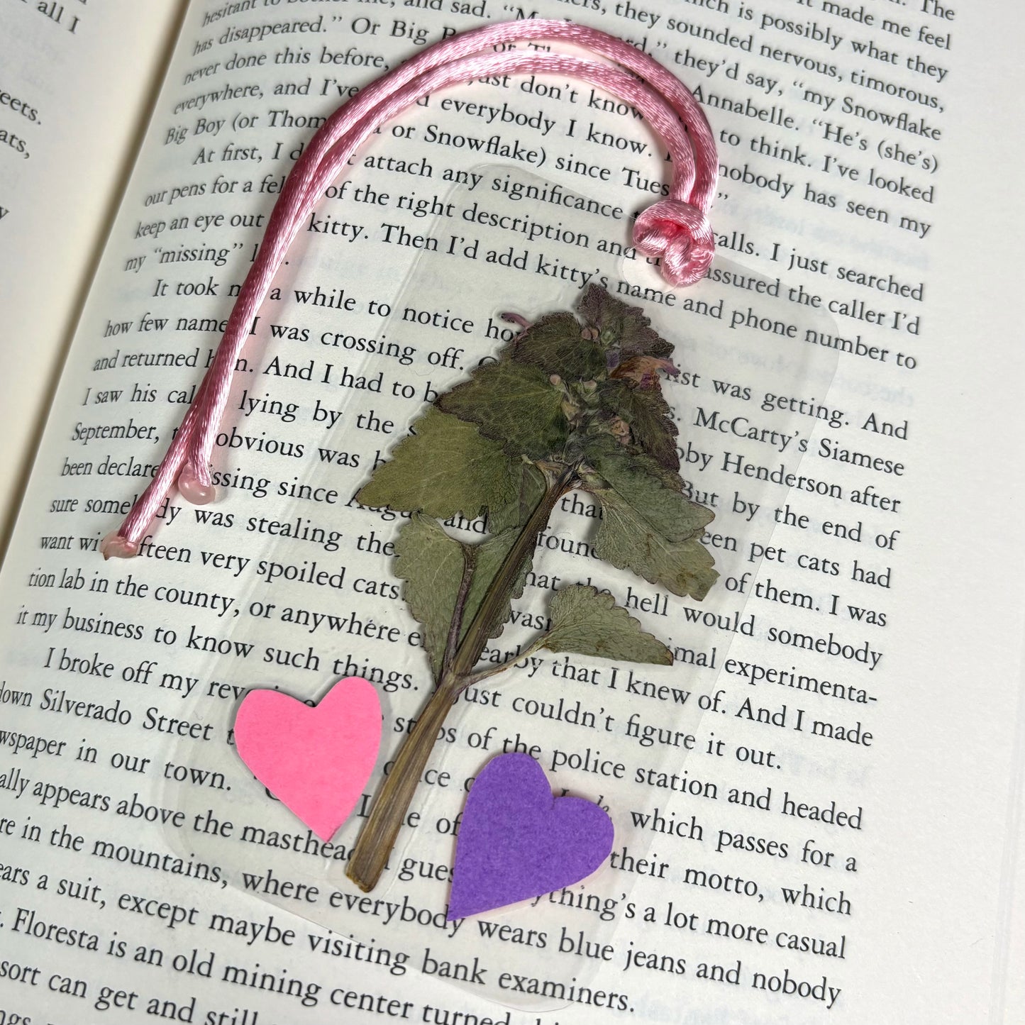 Simple Love Flower Bookmark