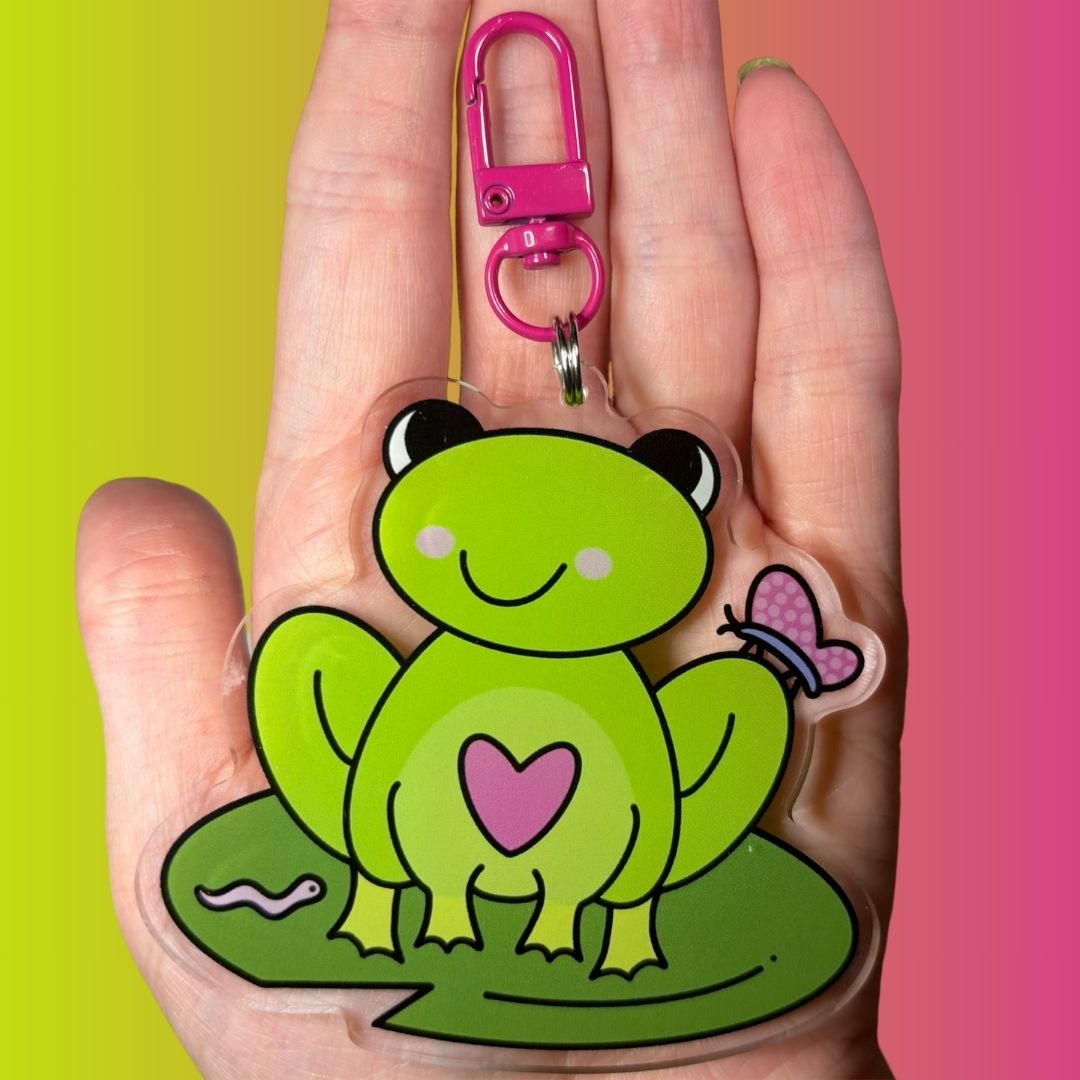 Friendly Frog Keychain