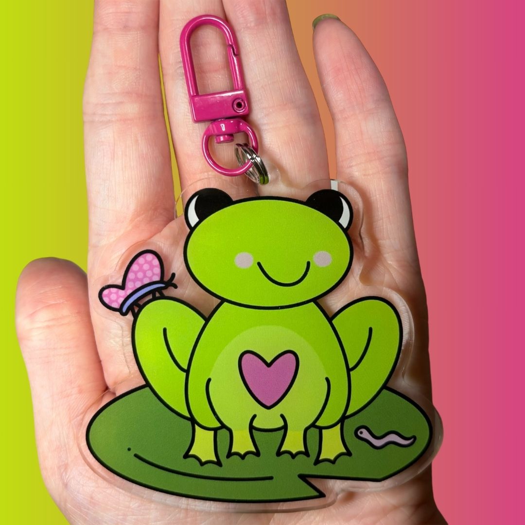 Friendly Frog Keychain